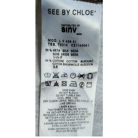 See By Chloe Silk Blend Floral Print Mini Dress - Picture 6 of 6